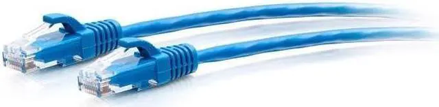 Alt view image 2 of 2 - C2G 1ft Cat6a Snagless Unshielded UTP Slim Ethernet Patch Cable Blue C2G30125