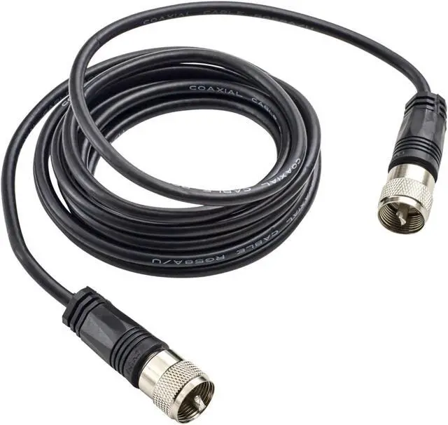 Alt view image 4 of 4 - ROADPRO R RP-9CC 9     CB ANTENNA COAX CABLE WITH PL-259 CONNECTORS  BLACK