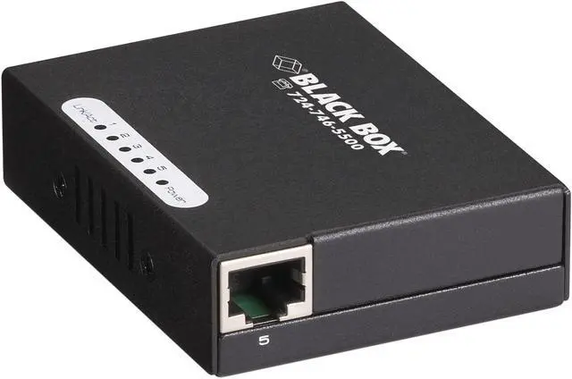 Alt view image 5 of 5 - Black Box USB-Powered 10/100 5-Port Switch