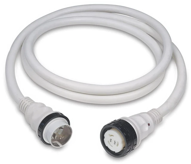 Alt view image 4 of 4 - Marinco 50Amp 125/250V Shore Power Cable - 25' - White