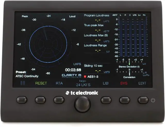 Alt view image 4 of 4 - TC Electronic Clarity M 2.0 Stereo and 5.1 Audio Loudness Meter #000-D9L00-00010