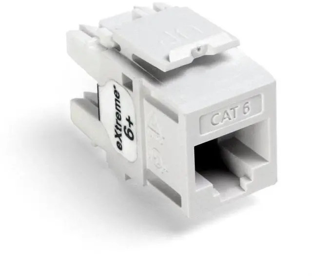 Alt view image 5 of 5 - Leviton 61110-BW6 Extreme Quick Port Connector, White, 25-Pack
