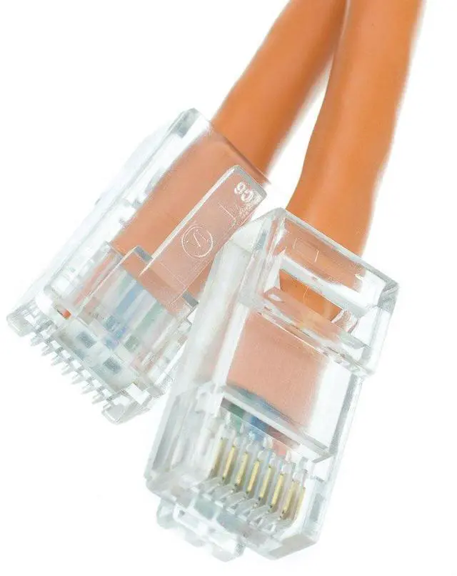 Alt view image 4 of 4 - CableWholesale 10X6-13125 Cat5e Orange Ethernet Patch Cable Bootless 25 foot
