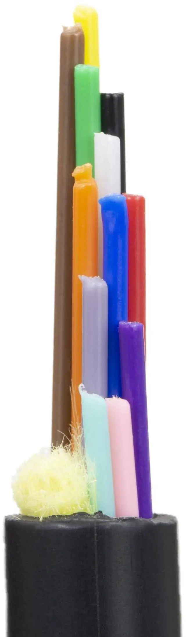 Alt view image 2 of 2 - 12 Fiber Indoor/Outdoor Fiber Optic Cable, Multimode, 62.5/125, Black, Riser Rated, Spool, 1000 foot