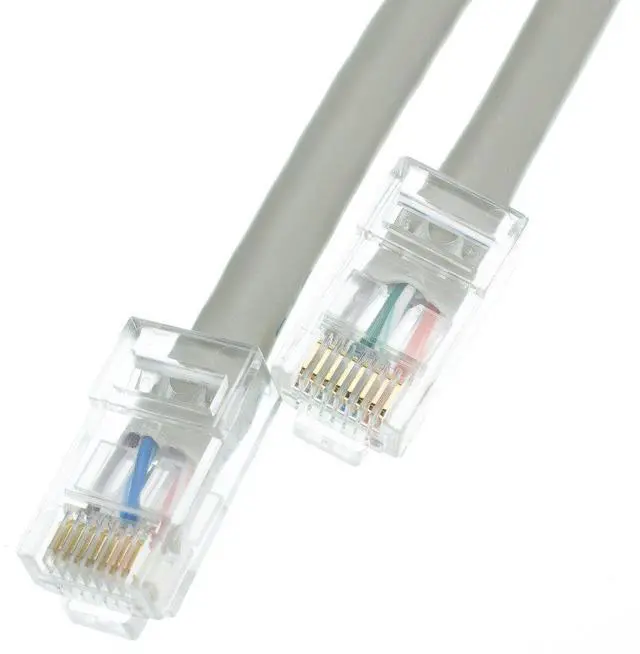 Alt view image 3 of 3 - CableWholesale Cat5e Ethernet Patch Cable  Bootless  25 foot - Gray