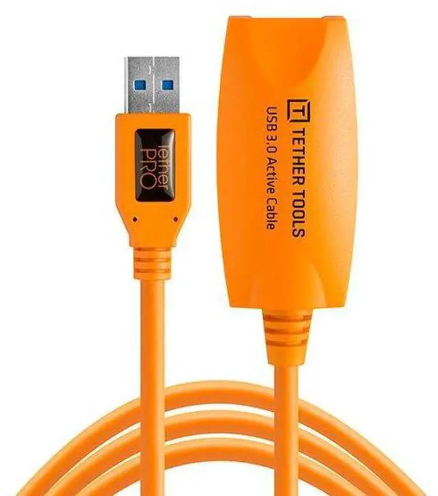 Alt view image 5 of 6 - Tether Tools 16 Ft TetherPro USB 3.0 Active Extension Cable (Hi-Visibility Oran