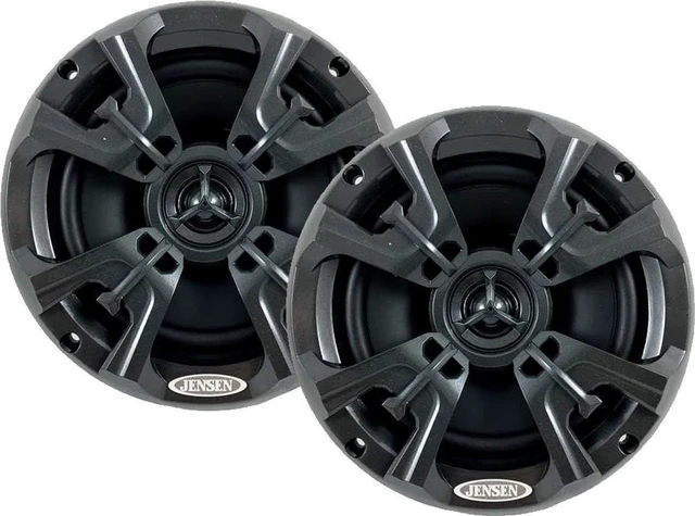 Alt view image 3 of 10 - Jensen MSX60RVR Coaxial Waterproof Speakers - 6.5", 75 Watt