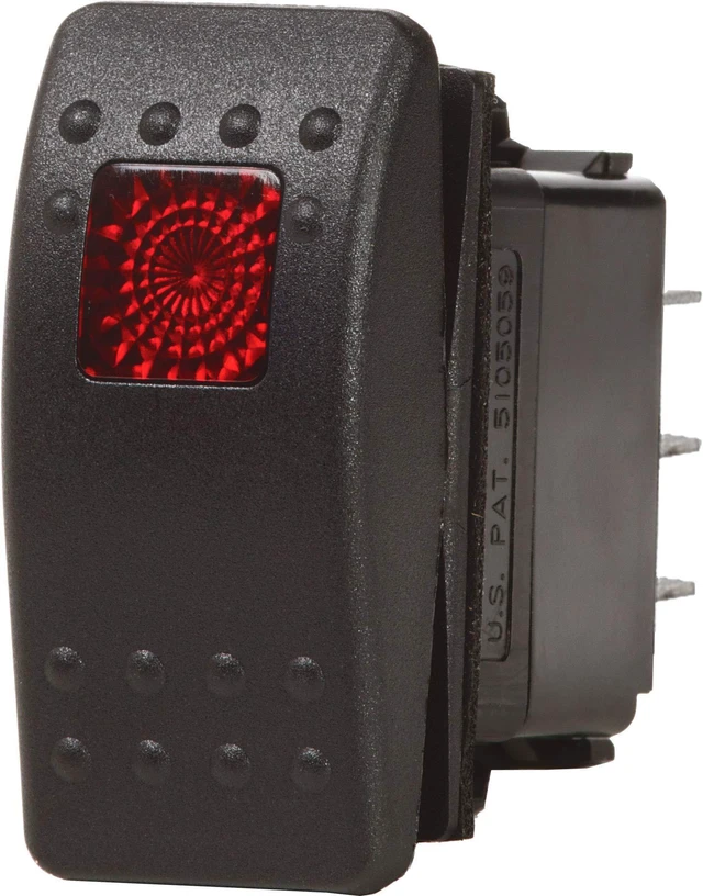 Alt view image 6 of 6 - Blue Sea 7929 Contura II Switch SPST Black - OFF-ON
