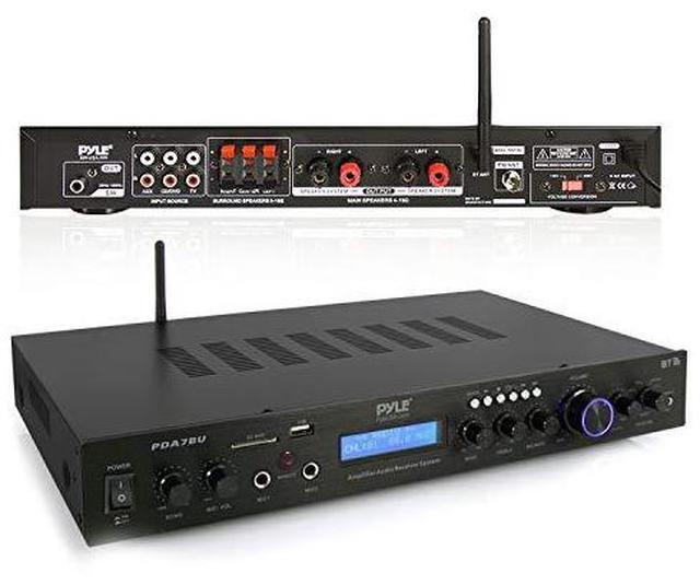 Alt view image 12 of 12 - Pyle Home Theater Amplifier Audio MP3/USB/SD/AUX/FM Black Receiver Sound System with Bluetooth Wireless Streaming