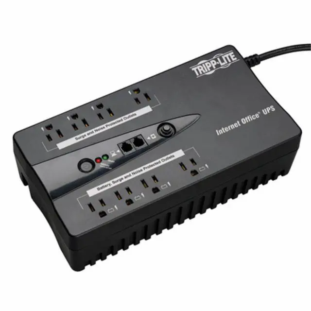 Alt view image 15 of 15 - Tripp Lite Ups 550Va 300W Desktop Battery Back Up Compact 120V Usb Rj11 Pc 50/60Hz