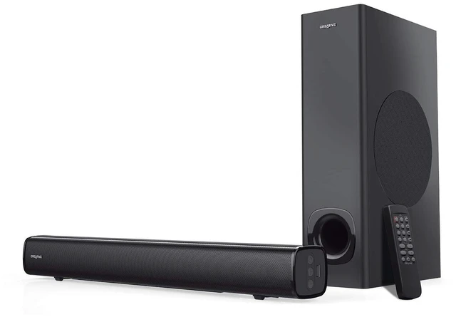 Main image of Creative Stage 2.1 Channel Under-Monitor Soundbar with Subwoofer for TV, Computers, and Ultrawide Monitors, Bluetooth/Optical Input/TV ARC/AUX-in, Remote Control and Wall Mounting Kit