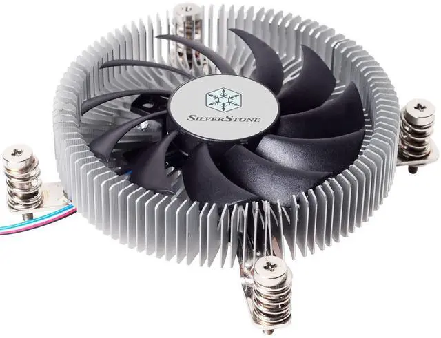 Alt view image 3 of 10 - silverstone technology sst-nt07-115x-usa lga1150/1151/1155/1156/1200 cpu cooler low profile 23mm tall for 65w tdp support with 80mm pwm fan sst-nt07-115x