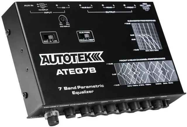 Alt view image 2 of 2 - AUTOTEK 7 BAND EQ WITH CROSSOVER