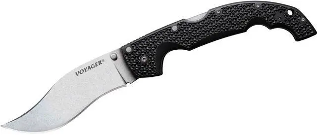 Main image of cold Steel Voyager Series Folding Knife with Tri-Ad Lock and Pocket clip Vaquero Plain XL