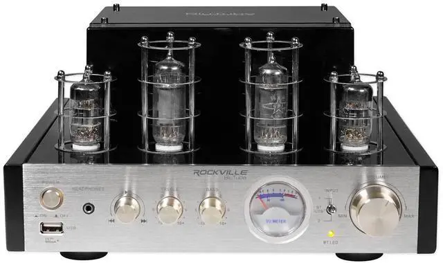 Alt view image 2 of 2 - Rockville Blutube Sg 70W Tube Amplifier/Home Theater Stereo Receiver W/Bluetooth