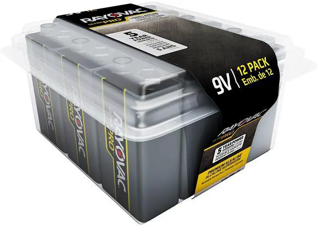 Alt view image 19 of 19 - Rayovac UltraPro 9V Alkaline Battery (12-Pack) AL9V-12PPJ