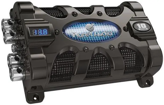 Alt view image 14 of 14 - Planet Audio PC10F 10 Farad 20-Volt Digital LED Car Audio Power Capacitor Cap