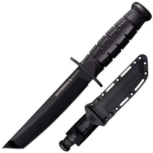 Alt view image 11 of 11 - Cold Steel Leatherneck Fixed Blade 7.0 in Black Polymer Hndl