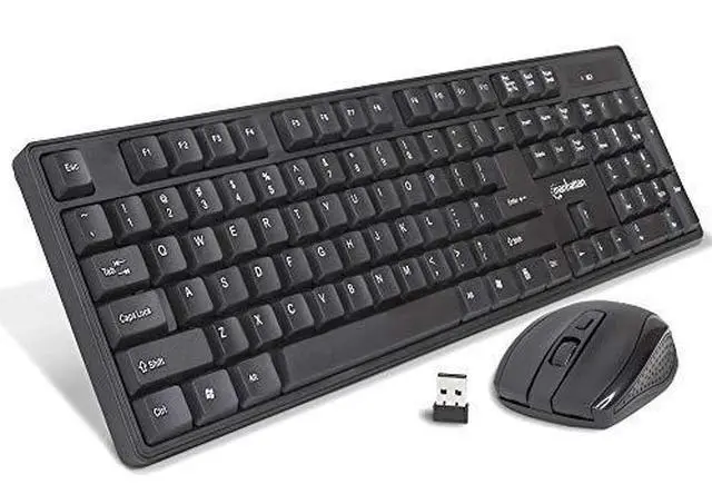 Alt view image 11 of 11 - Manhattan Wireless Keyboard and Optical Mouse Set 178990