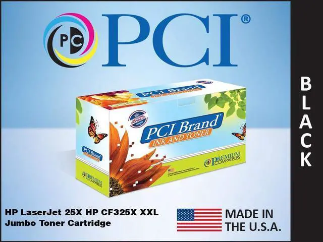 Main image of Pci Brand Eco-Friendly Reman Hp 25X Cf325X-Max Xxl Black Toner Cartridge 43K Page Yield For Hp Laserjet Enterprise Flow M830, Enterprise M806 Series