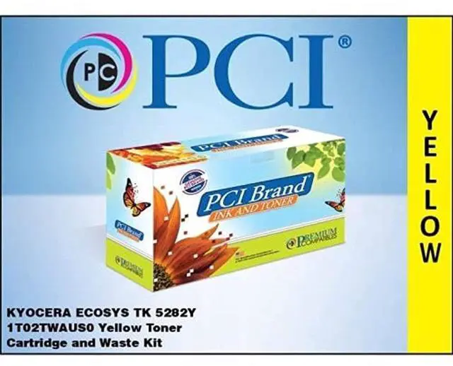Main image of PCI Brand Kyocera TK-5282Y-PCI New Compatible Replacement For Kyocera TK-5282Y Yellow Toner Cartridge 11000 Page Yield