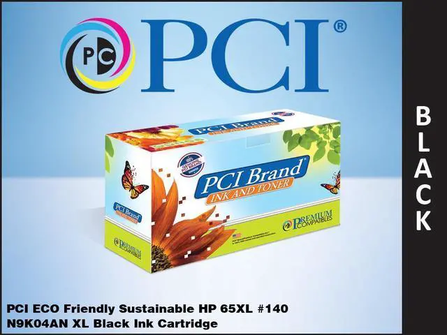 Main image of PCI Brand ECO-Friendly Reman HP 65XL N9K04AN XL Black Ink Cartridge 300 Pgs for HP DeskJet 2652, 2655, 3720, 3722, 3730, 3752, 3755, 3758, HP AMP 100