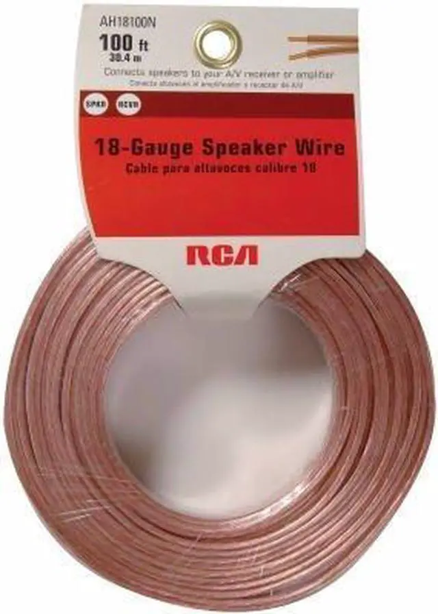 Alt view image 6 of 6 - RCA AH18100R 18-Gauge Speaker Wire (100ft)