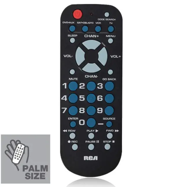 Alt view image 13 of 13 - RCA RCU504BR Universal Black Universal Remote 4 Function