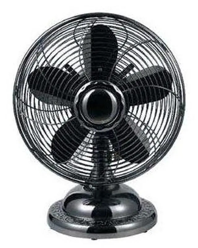 Alt view image 6 of 6 - Optimus F-6212 Powerful 3 Speed 12" Portable Retro Oscillating Table Fan, Bronze