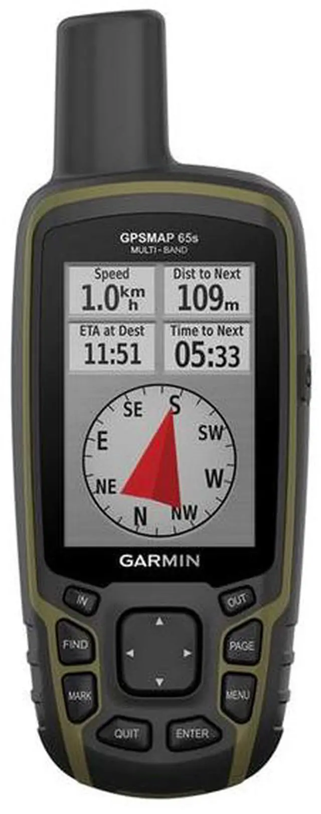 Alt view image 8 of 8 - Garmin GPSMAP 65s, Multi-Band/Multi-GNSS Handheld with Sensors
