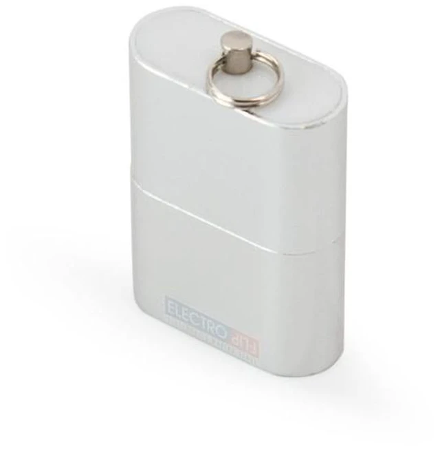Alt view image 2 of 2 - Silver Keychain Memory Card Reader Works Effortlessly on Mac & PC for Data transfer