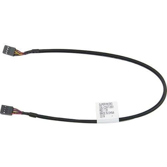 Alt view image 2 of 2 - Supermicro Cable CBL-CDAT-0661 8Pin to 8Pin Round SGPIO 40cm 28AWG Pinout 1-1 Bare