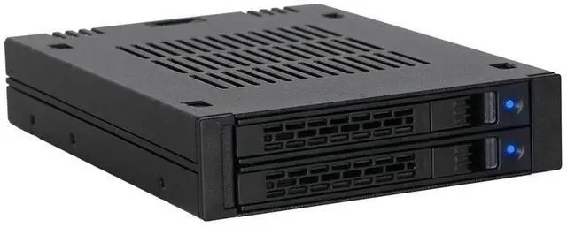 Main image of 2 Bay 2.5 SAS/SATA HDD/SSD Mobile Rack for External 3.5 Bay | ExpressCage MB742SP-B