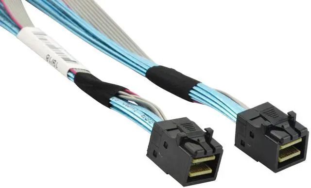 Alt view image 12 of 12 - Supermicro CBL-SAST-0531 MiniSAS HD to MiniSAS HD 80cm Cable