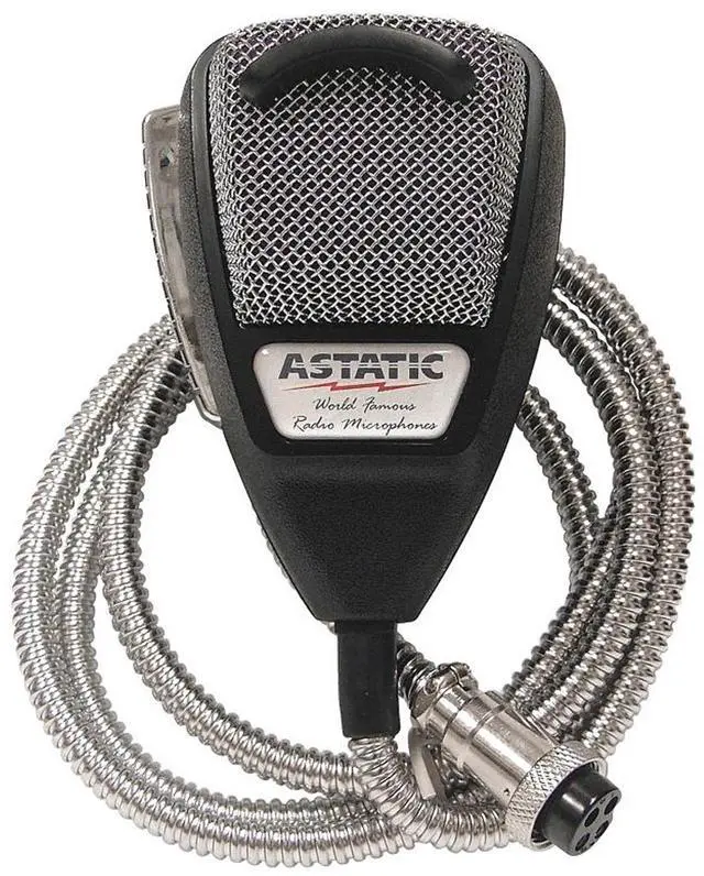 Alt view image 12 of 12 - ASTATIC TM 302-10001SE 636LSE NOISE CANCELING 4-PIN CB MICROPHONE  SILVER EDITION