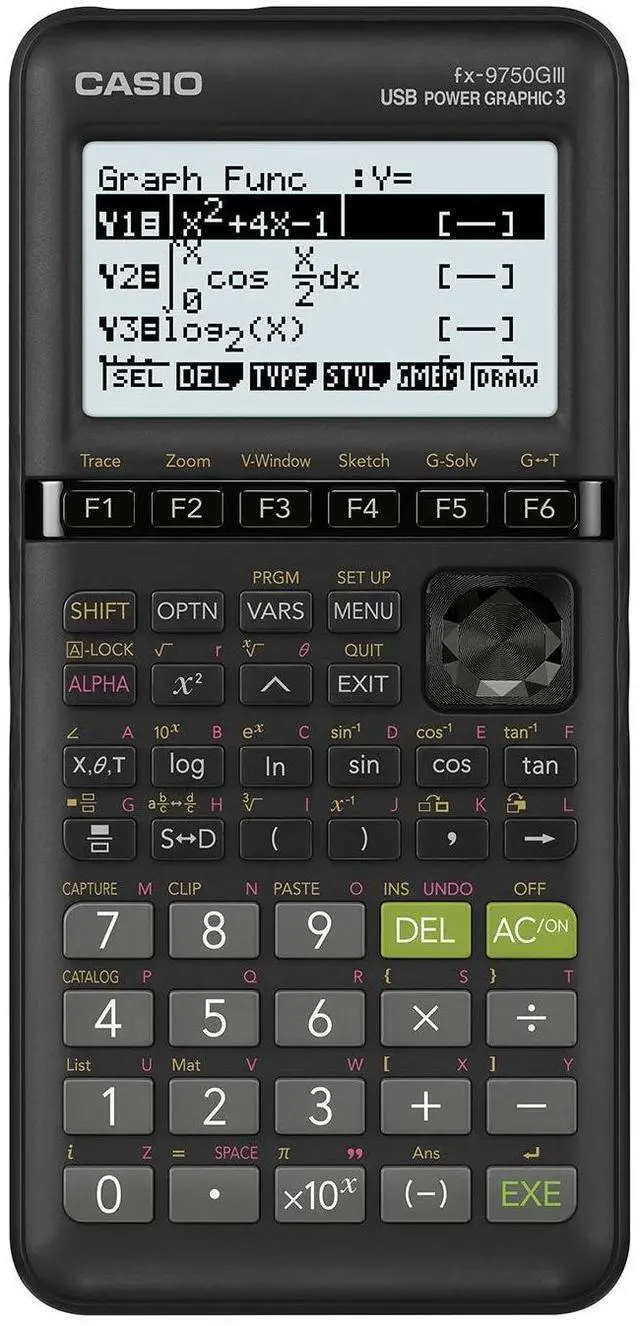 Main image of fx-9750GIII Graphing Calculator | Natural Textbook Display | Python Programming | Ideal for Exams, STEM & Advanced Math | Black