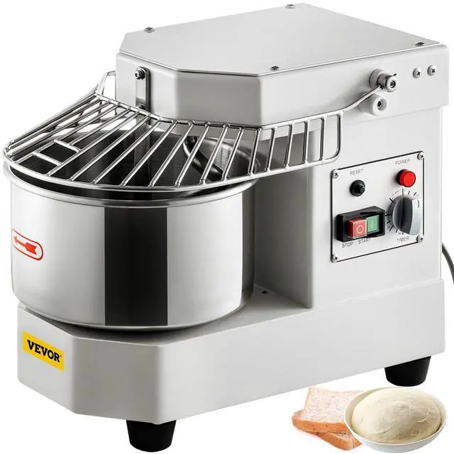 Alt view image 4 of 5 - VEVOR Commercial Food Mixer, 7.3Qt Capacity, 450W Dual Rotating Dough Kneading Machine with Food-grade Stainless Steel Bowl, Security Shield & Timer Included, Baking Equipment for Restaurant Pizzeria