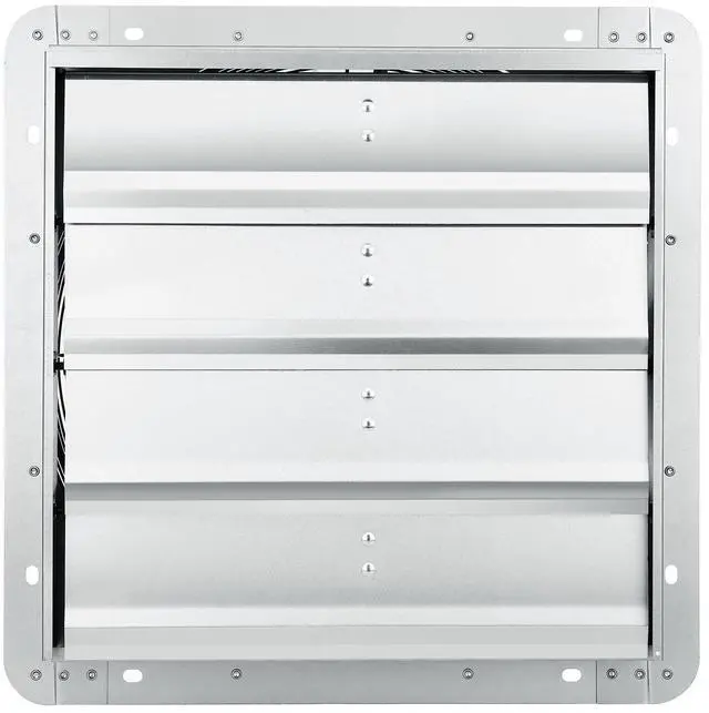 Alt view image 3 of 9 - VEVOR Shutter Exhaust Fan, 16'' with Speed Controller, AC-motor, 2000 CFM, No Assembly Required Wall Mount Attic Fan, Ventilation and Cooling for Greenhouses, Garages, Sheds, FCC Listed
