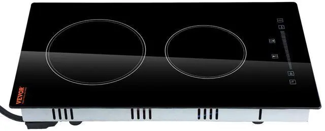Alt view image 2 of 8 - VEVOR Built in Electric Stove Top, 12 inch 2 Burners, Glass Radiant Cooktop with Sensor Touch Control, Timer & Child Lock Included, 9 Power Levels for Simmer Steam Slow Cook Fry,110V with US Plug
