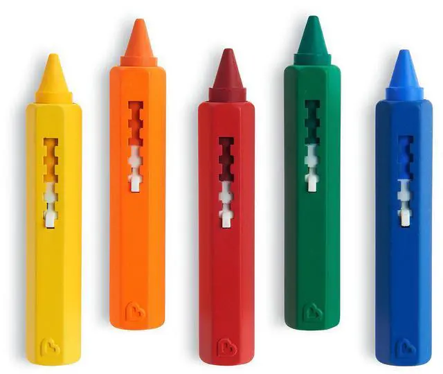 Main image of Munchkin Draw Bath Crayons Toddler Bath Toy, 5 Pack