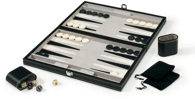 Alt view image 7 of 7 - GLD Mainstreet Classics 55-0619 Classic 15 in. Backgammon Set