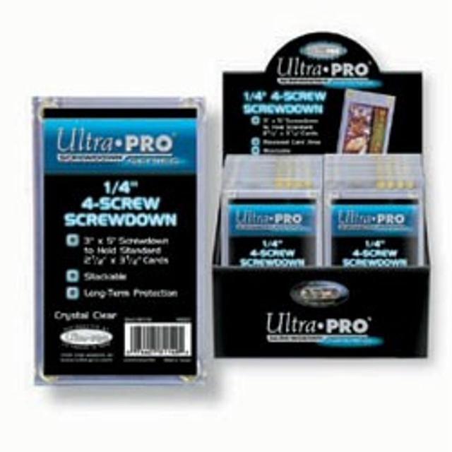 Alt view image 2 of 2 - Ultra Pro 1/4" Screwdown Recessed Trading Card Holder ( Packaging May Vary )