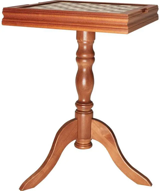 Alt view image 2 of 8 - VEVOR 3-IN-1 Chess Checkers Backgammon Table Set, 18 Inch Premium Wooden Chess Table, Deluxe Combo Game Table Furniture Set, Chess Set Board Game Gift for Family Board Games