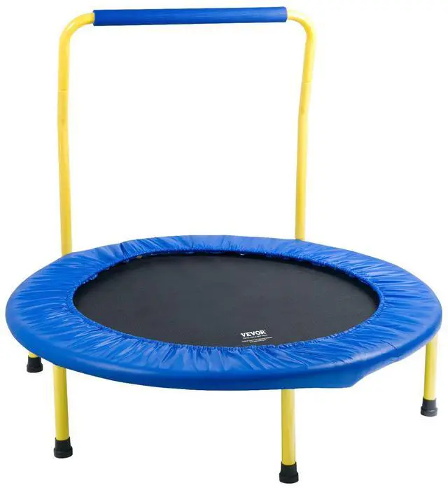 Alt view image 2 of 8 - VEVOR 3FT Trampoline for Kids Indoor/Outdoor Foldable Baby Toddlers Trampoline