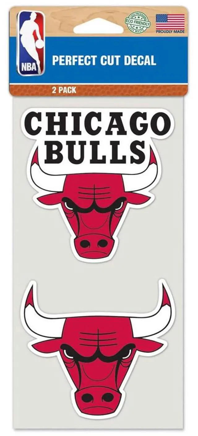 Alt view image 3 of 3 - chicago bulls set of 2 die cut decals