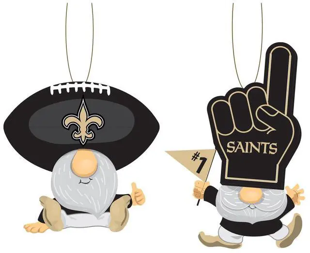 Main image of New Orleans Saints Ornament Gnome Fan 2 Pack