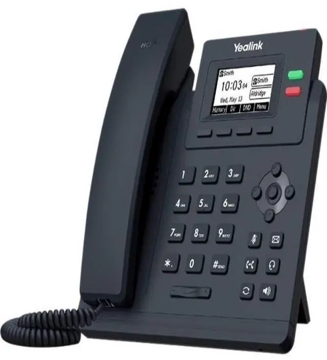 Alt view image 8 of 8 - yealink sip-t31p ip phone - corded/cordless - corded - wall mountable - classic gray