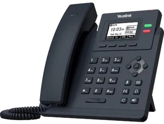Alt view image 9 of 9 - yealink sip-t31g ip phone - corded - corded - wall mountable - classic gray