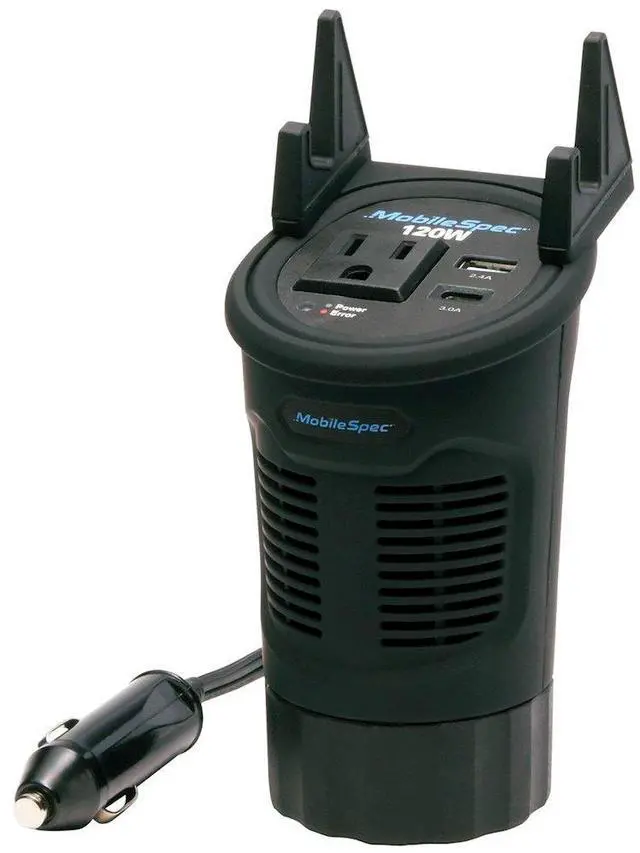 Alt view image 16 of 16 - MobileSpec MSI120C 120W Cup Power Inverter
