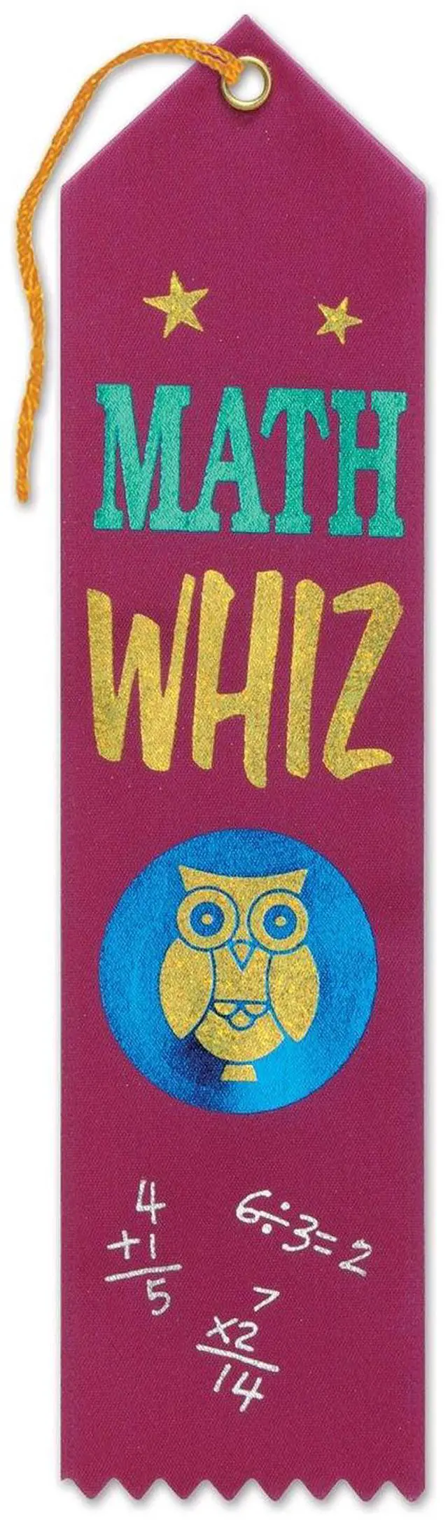 Alt view image 2 of 2 - Math Whiz Award Ribbon